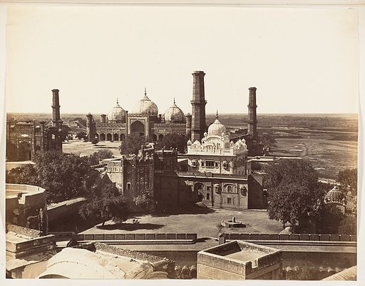 [Runjeet Singh's Tomb and the Great Mosque at Lahore]