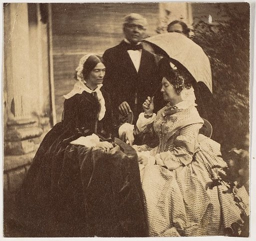 [Countess Canning with Guests, Government House, Allahabad]