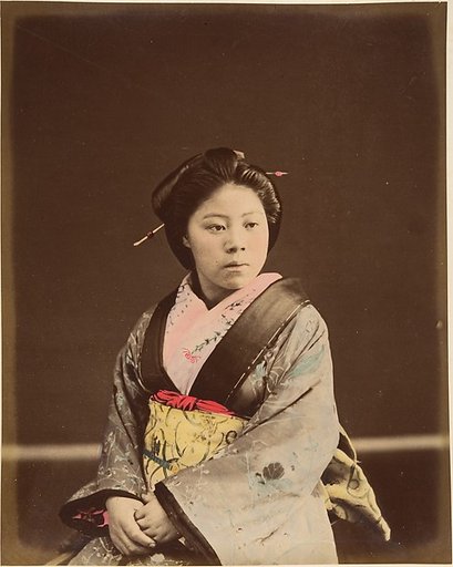 Shin, A Well-known Tea House Girl in Yokohama