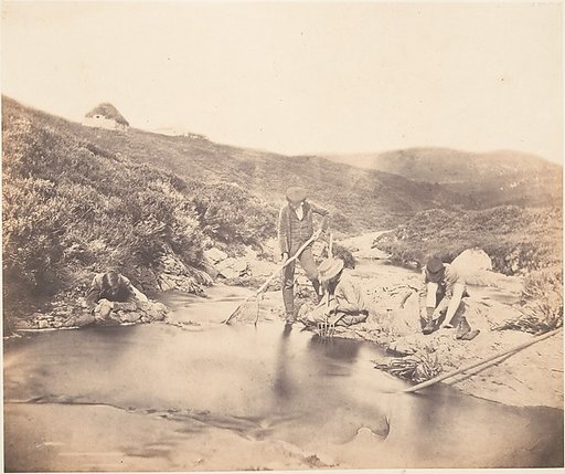 [Man and Boys Fishing]