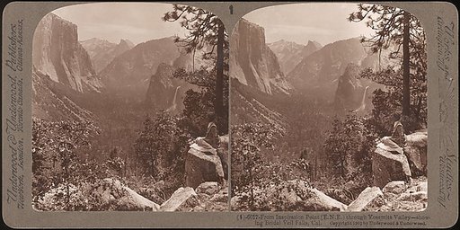 [Group of 23 Stereograph Views of Yosemite Valley Housed in Original Publisher's Box]