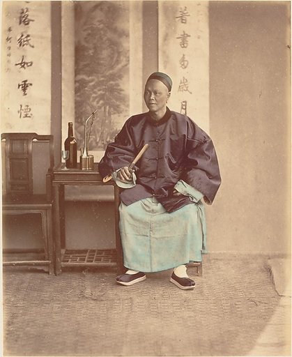 [Seated Chinese Woman with Fan]