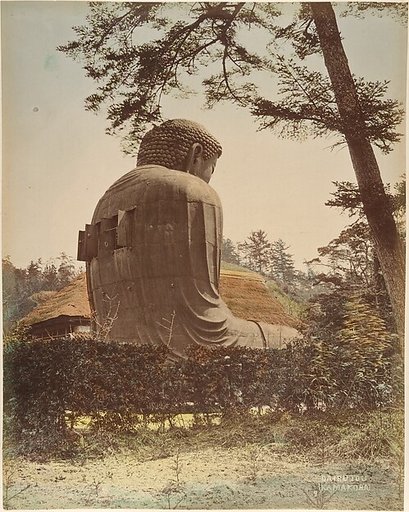 [Landscape with Buddha Sculpture]