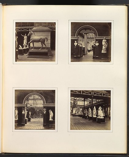 [Statue of a Horse; Roman Court, Portrait Busts of Emperors; Doorway of Roman Court, Flanked by Portrait Bust of Nero; Greek Court of Philosophers, Statesmen, and Generals]