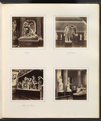 [Views in Greek Sculpture Gallery, Including A Pieta, Apollo Belvedere, Niobe and her Family, Priest of Bacchus and Farnese Torso]