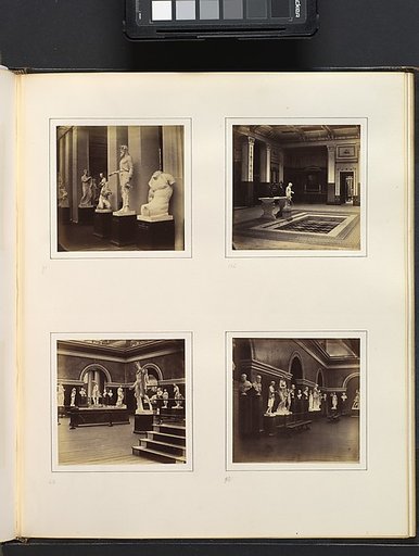 [Greek Court with Farnese Torso of a Youth; View of a Classical Fountain and Pool; Roman Gallery with Apollo Belvedere and Model of the Roman Forum; Roman Sculpture Court]