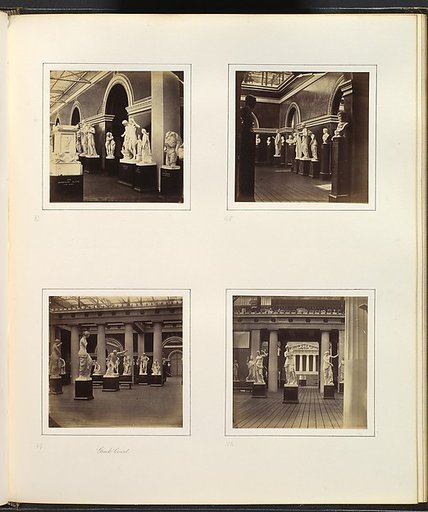 [Sculpture Court Flanked by Torso of Marsyas and Sacrificial Altar; Sculpture Court with Bust of Caracalla; Greek Court with Sculptures of Mercury, Faun, and Ariadne; Roman Court with Three Sculptures of Venus]