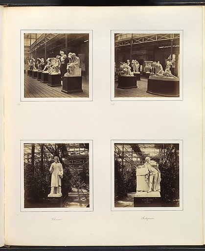 [Roman Court with Sculptures of Posidonius and Wounded Gladiator; Sculpture of Geoffrey Chaucer by Marshall; Sculpture of Shakespeare by Roubilliac]