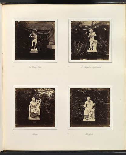 [Sculptures of a Dancing Faun, a Neapolitan Improvisatore, Homer, and Thucydides]