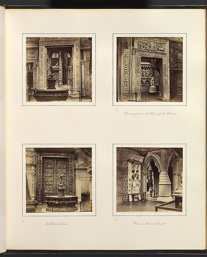 [Entryway to the Renaissance Court; Doorway from an Old Palace of the Dorias; The Ghiberti Gates; View in Medieval Court]