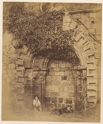 Kirkstall Abbey.  Doorway on the North Side