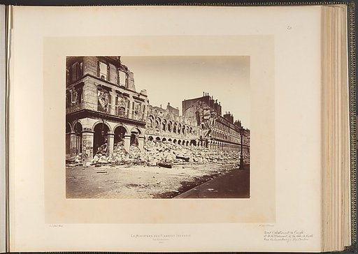 Finance Ministry, Burned. Exterior View
