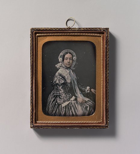 [Seated Middle-aged Woman Dressed in Finery]
