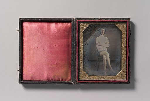[Nude Man Seated with Cloth Draped over Waist]