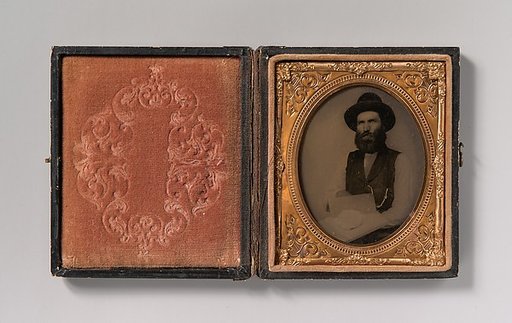 [Bearded Plasterer with Hawk and Trowel]