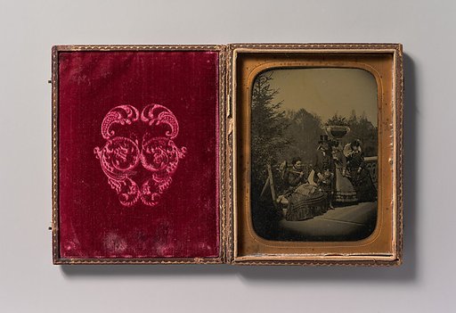 [Family Posing on Bow Bridge, Central Park, New York]