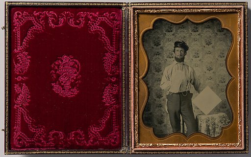 [Plasterer in Oilskin Hat]