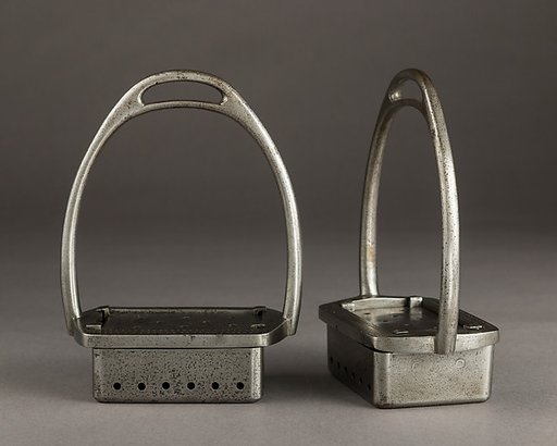 Pair of Stirrups with Warming Box