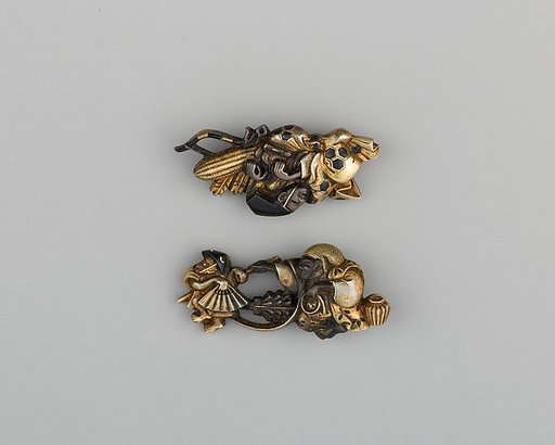 Pair of Sword-Grip Ornaments (Menuki)