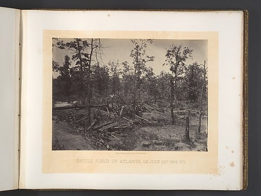 Battle Field of Atlanta, Georgia, July 22nd 1864 No. 1