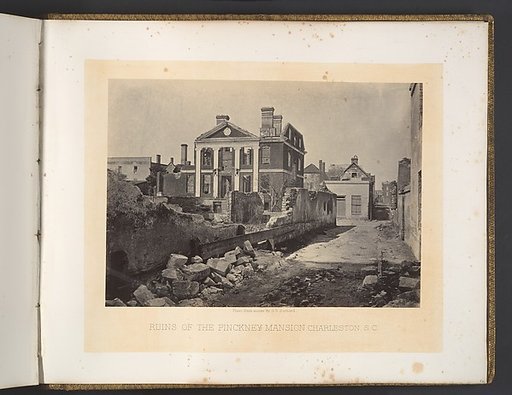 Ruins of the Pinckney Mansion, Charleston, South Carolina