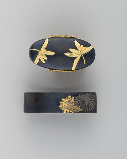Sword-Hilt Collar and Pommel (Fuchigashira)