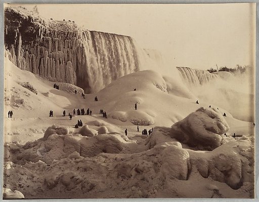 [Ice Bridge and the American Falls, Niagara, New York]