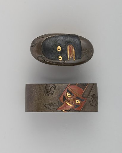 Sword-Hilt Collar and Pommel (Fuchigashira)