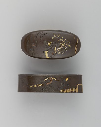 Sword-Hilt Collar and Pommel (Fuchigashira)