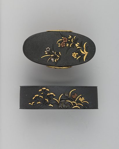 Sword-Hilt Collar and Pommel (Fuchigashira)