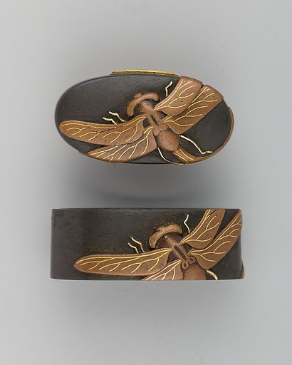 Sword-Hilt Collar and Pommel (Fuchigashira)