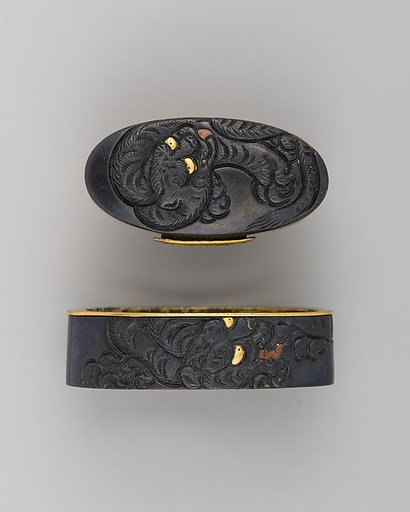 Sword-Hilt Collar and Pommel (Fuchigashira)