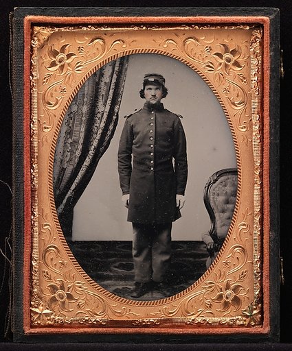 [Union Officer Standing at Attention]