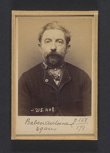 Baben. Hyppolyte, Antoine. 49 ans, né à St Sermain (Aveyron). Serrurier. Anarchiste. 9/3/94.