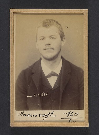 Baerisvuyl. Frédéric, Jean. 28 ans, né à Fribourg (Suisse). Ébéniste. Anarchiste. 8/1/93.