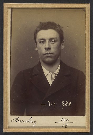 Bouchez. Louis. 19 ans, né le 29/8/75 à Paris XXe. Sculpteur. Anarchiste. 6/1/94.
