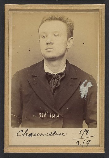 Chaumelin. Odilon. 22 ans, né à Paris VIe. Publiciste. Anarchiste. 24/3/94.