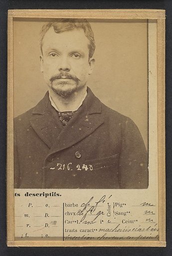 Chericotti. Paul. 35 ans, né à Milan (Italie). Marchand de volailles. Anarchiste/Assoc. de malfaiteurs. 25/3/94.