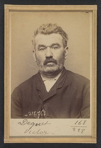 Deguet. Victor, Adonis. 50 ans, né le 27/2/44 à Vuenpont (Aisne). Armurier. Anarchiste. 16/3/94.