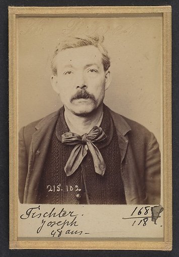 Fischter. Joseph. 47 ans, né à Paris Ve. Imprimeur sur papiers-peints. Anarchiste. 4/3/94.