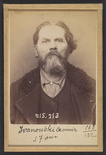 Iv(w)anowski. Casimir. 57 ans, né à Chalon-sur-Saône (Saône & Loire). Mécanicien. Anarchiste. 6/3/94.