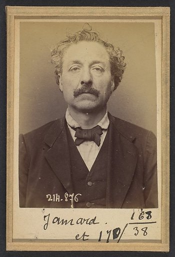 Jamard. Alphonse, Ernest. 51 ans, né à Paris. Distillateur. Anarchiste. 28/2/94.