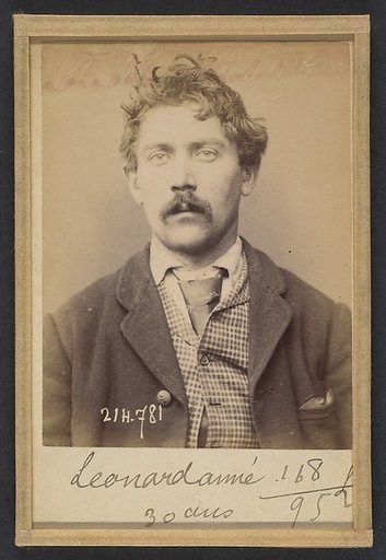 Léonard. Aimé. 30 ans, né à Chalonné/s/Loire (Maine & Loire). Mineur ou gazier. Anarchiste. 27/2/94.