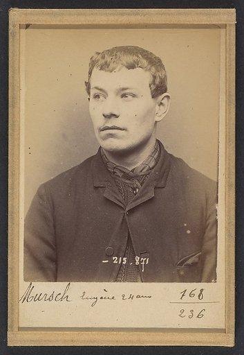 Mursch. Eugène. 24 ans à Schlestatt (Bas-Rhin). Ciseleur. Anarchiste. 18/3/94.