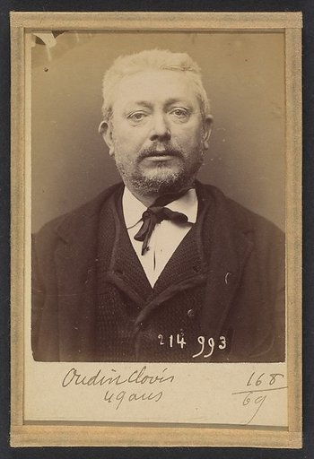 Oudin. Clovis. 49 ans, né à Saint-Hilaire (Marne). Mécanicien. Anarchiste. 2/3/94.