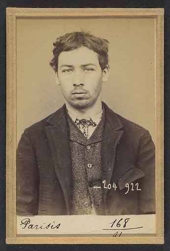 Parisis. Charles. 20 ans, né à Aubervilliers (Seine). Tailleur d'habits. Outrages anarchistes. 10/7/93.