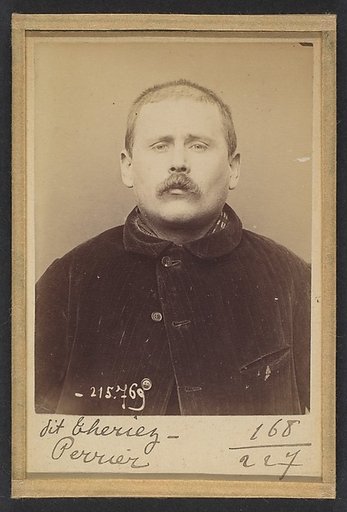Perrier (dit Theriez). Louis. 35 ans, né le 25/8/58 à Paris Vllle. Ébéniste. Anarchiste. 16/3/94.