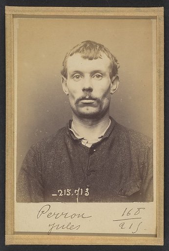 Perron. Jules. 31 ans, né le 9/8/62 à Saint-Denis (Seine). Journalier. Anarchiste. 75/3/94.