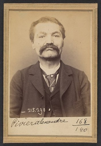 Pivier. Alexandre. 53 ans, né à Rochevan (Savoie). Tailleur d'habits. Anarchiste. 7/3/94.