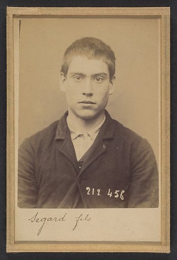 Segard. Émilien (dit Segard Fils). 18 ans, né à Saloüel (Somme). Peintre en voitures. Anarchiste. 2/7/94.